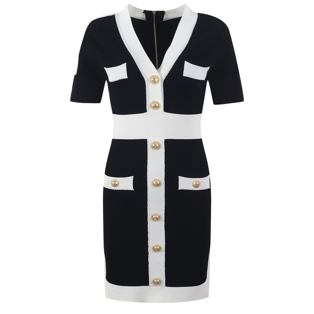 robe coréenne noir et blanc