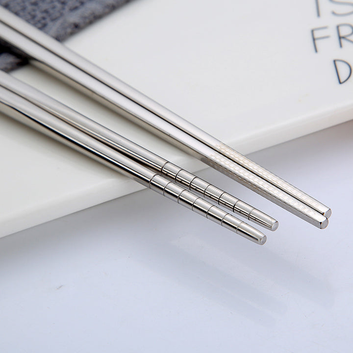 Stainless Steel Square Non-mildew Creative Chopsticks
