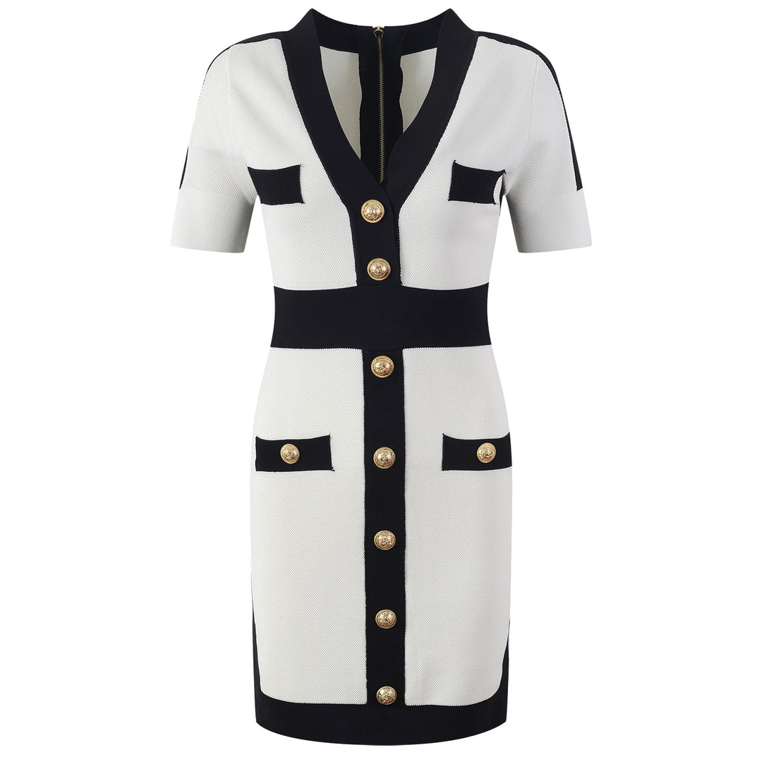 robe coréenne noir et blanc