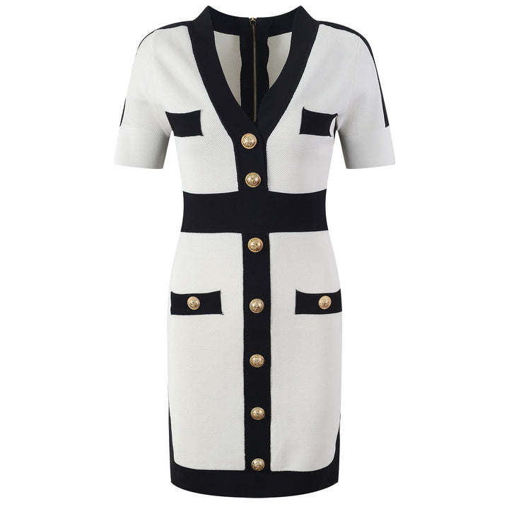 robe coréenne noir et blanc