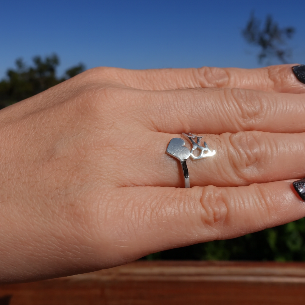 Bague Personnalisée Prénom Coeur