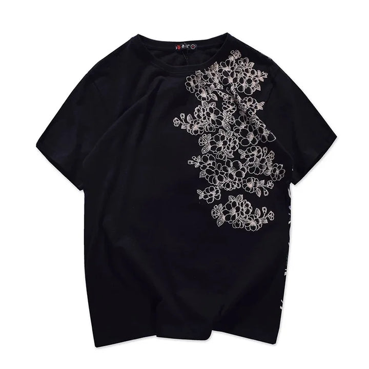 T Shirt Koi Brodé Noir 