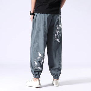 Pantalon Grues Brodés