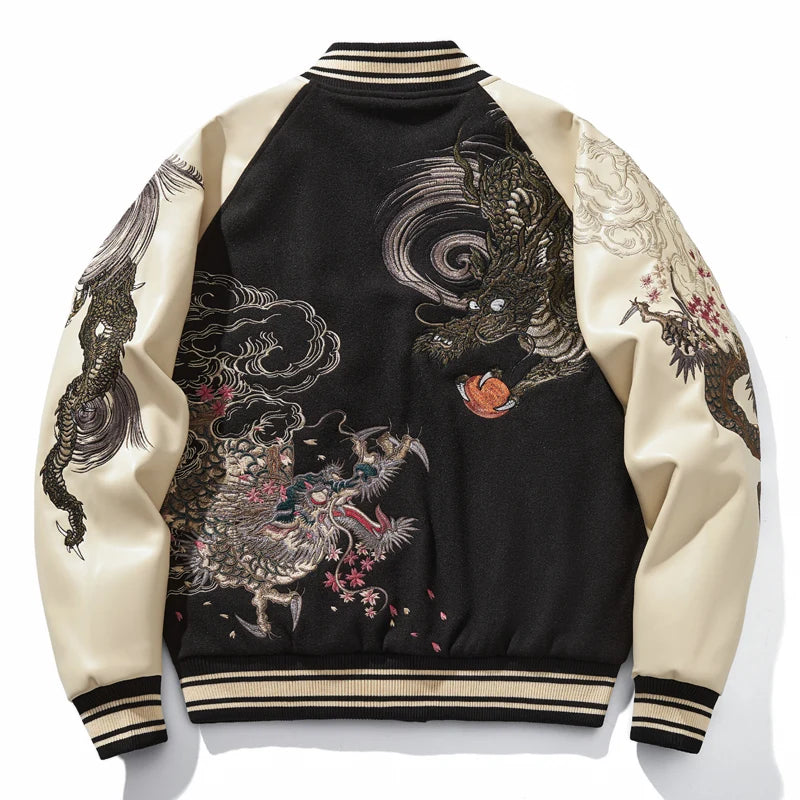 Veste Dragon Bicolore Noir