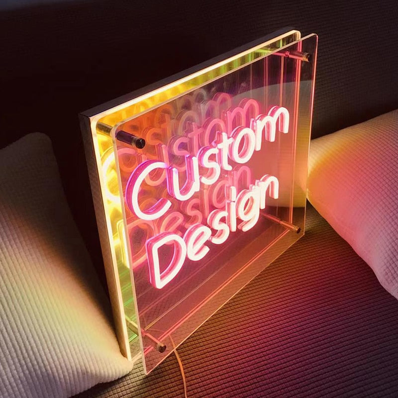 Led Neon Miroir 3D