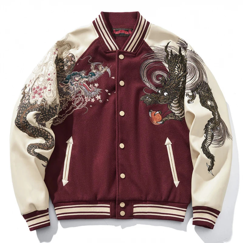 Veste Dragon Bicolore Rouge