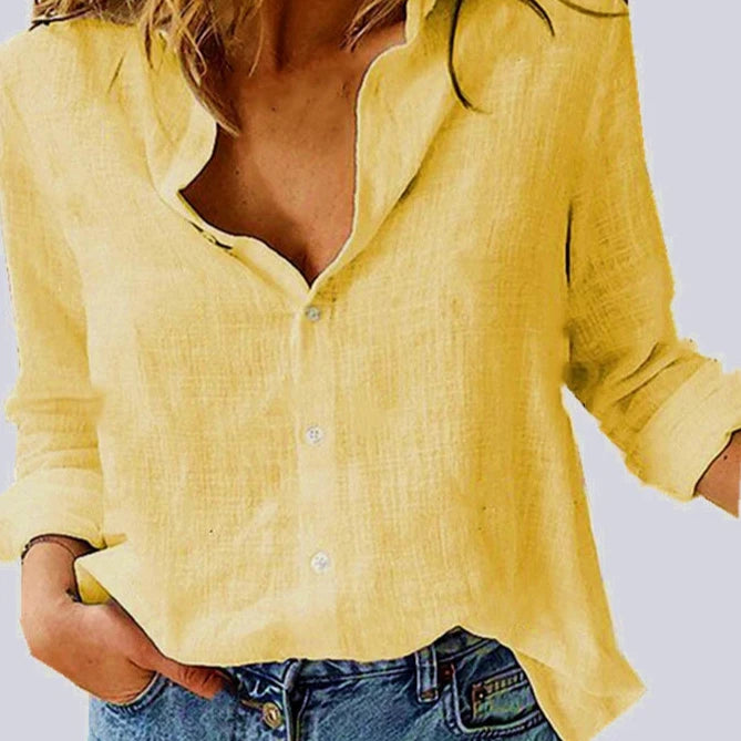 Chemise Lin Hirondelle Femme jaune