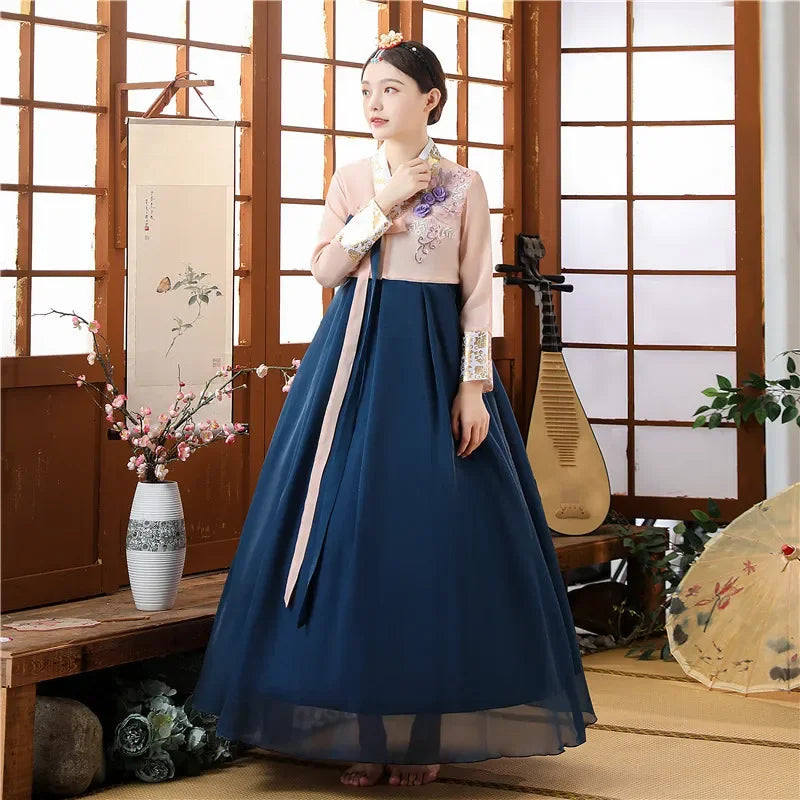 Hanbok Bleu Rose