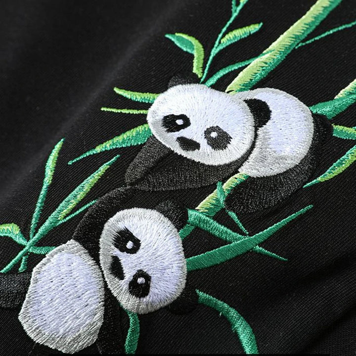 T Shirt Panda Bambou Brodé