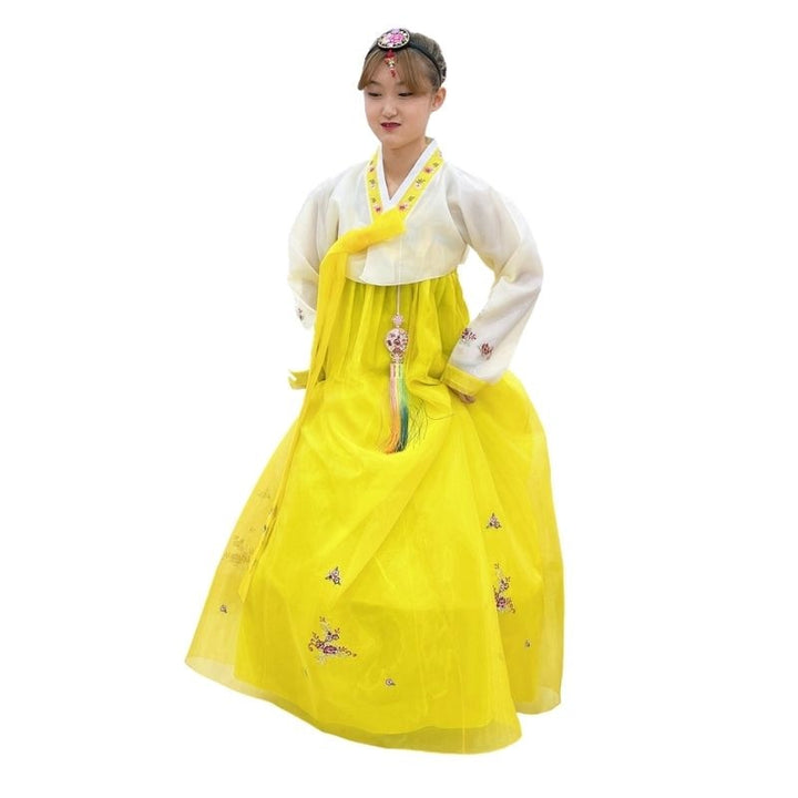 Hanbok Jaune et Blanc