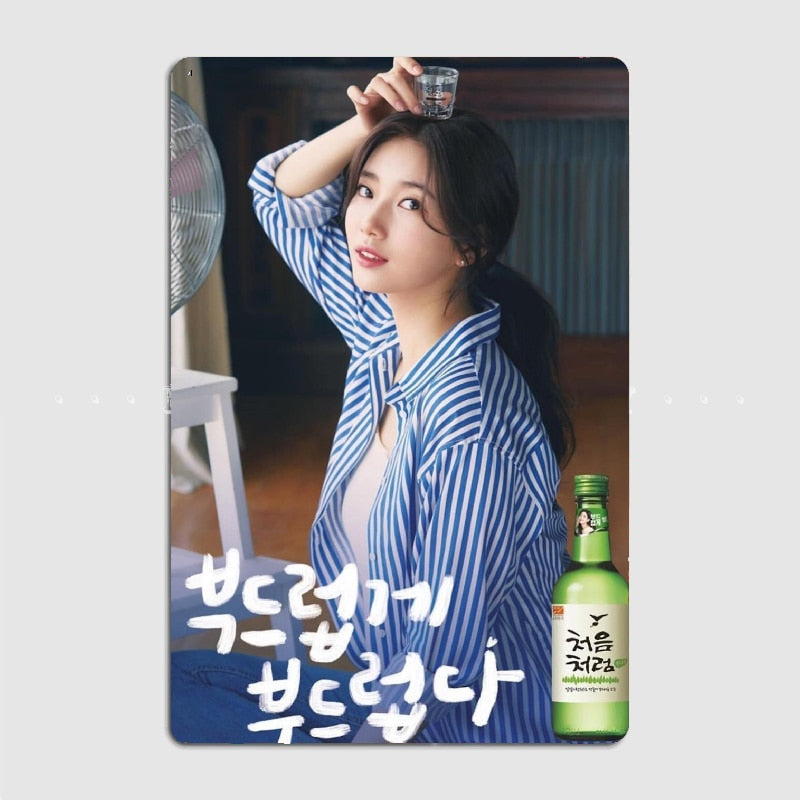 Plaque Metal Soju Femme