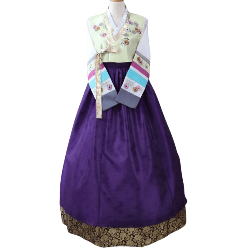 Hanbok Violet Mutlicolore