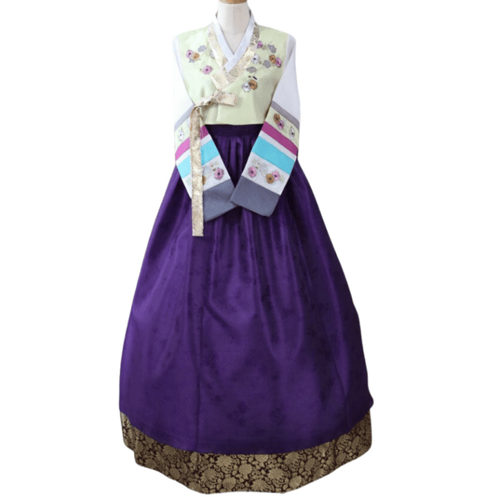 Hanbok Violet Mutlicolore