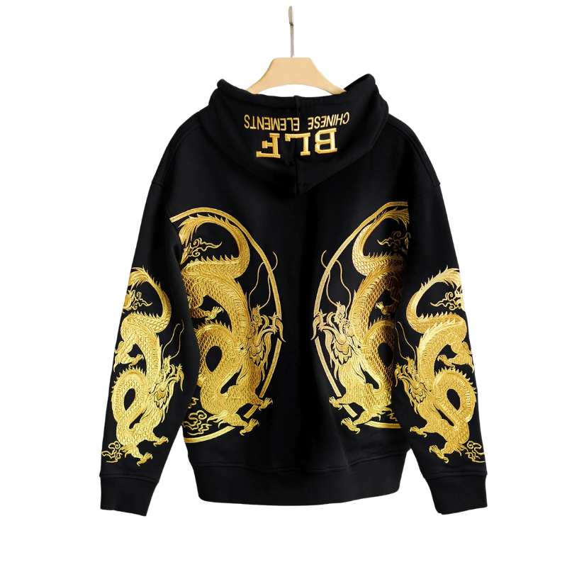 Sweat Dragon Or Brodé