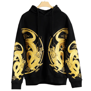 Sweat Dragon Or Brodé
