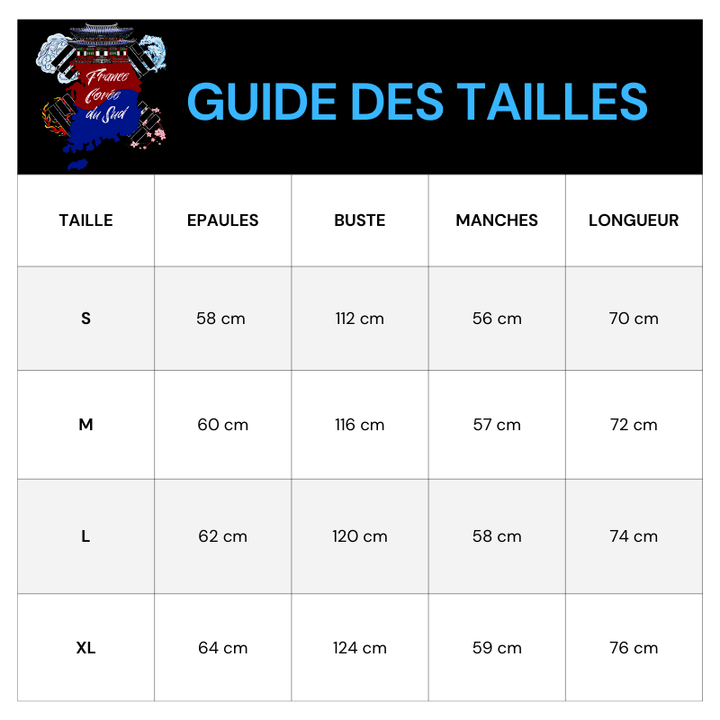 Tableau Tailles Pull Phoenix Brodé