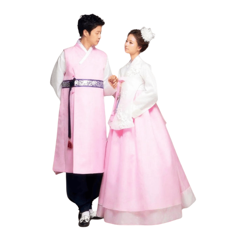 Hanbok Couple Rose