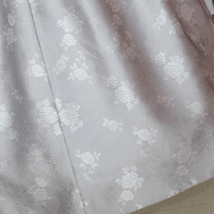 Hanbok Gris Rose Femme