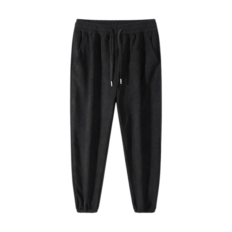 Pantalon Noir Velours Homme