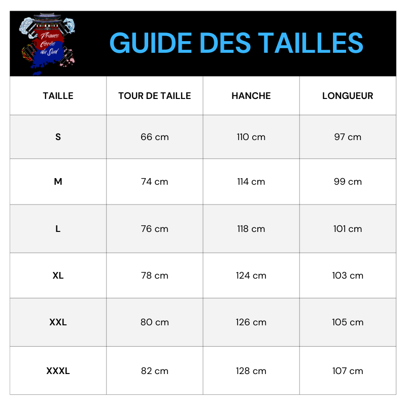 Tableau Tailles Pantalon Velours Homme