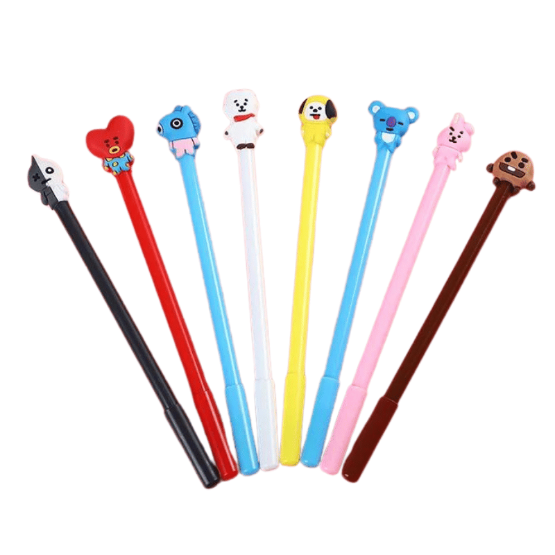 8pcs Bt21 Stylos Billes