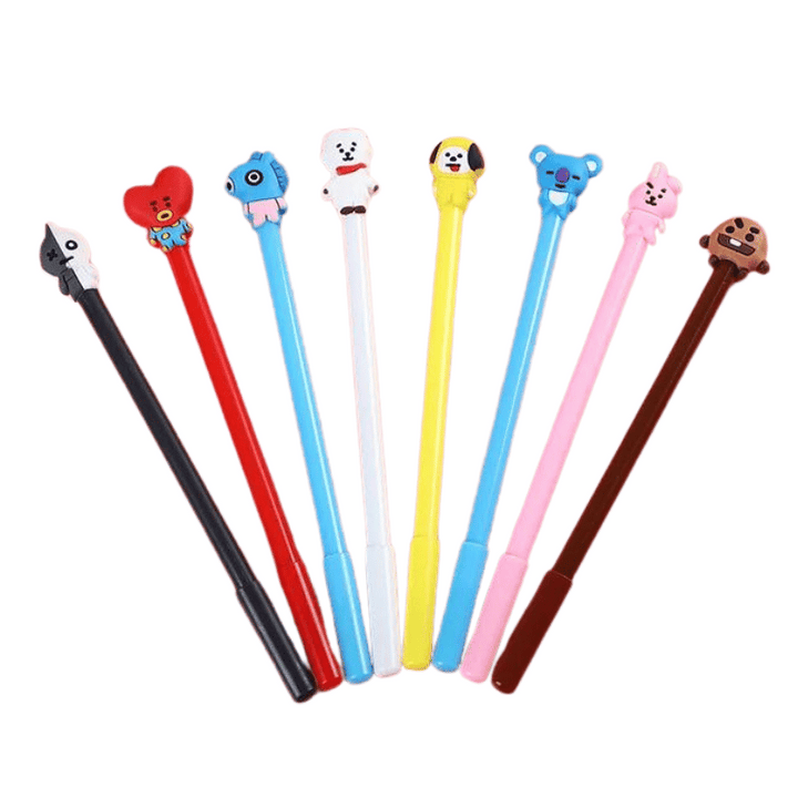8pcs Bt21 Stylos Billes
