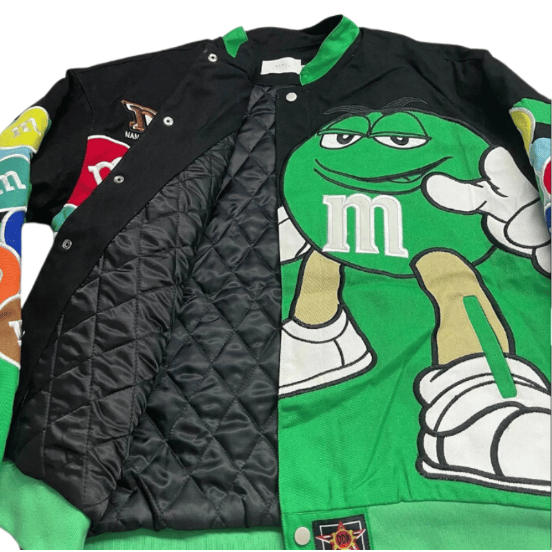 Veste Vert M&M'S Brodée
