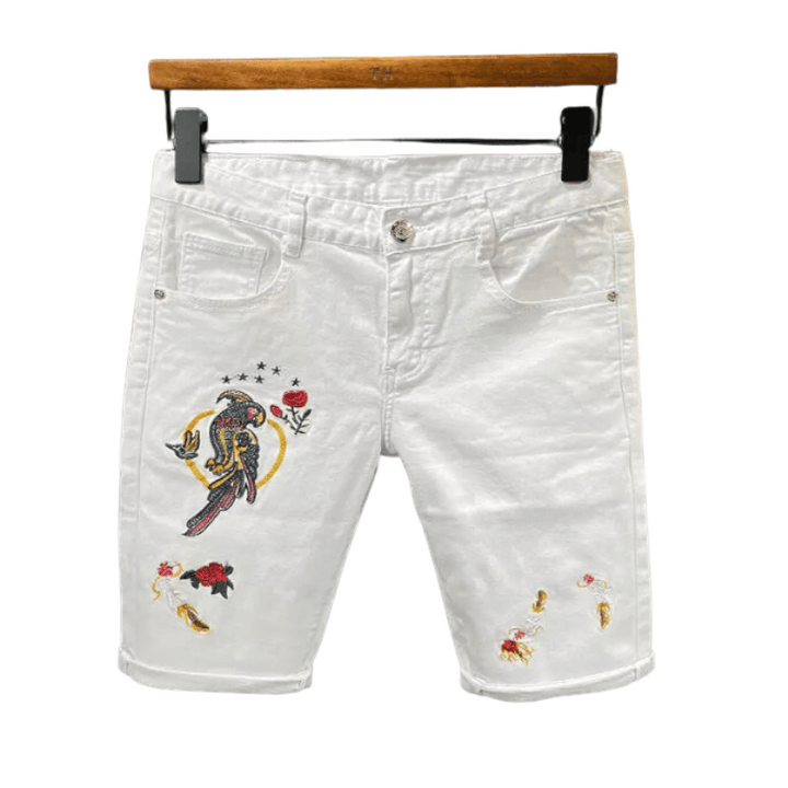 Short Blanc Jean Perroquet