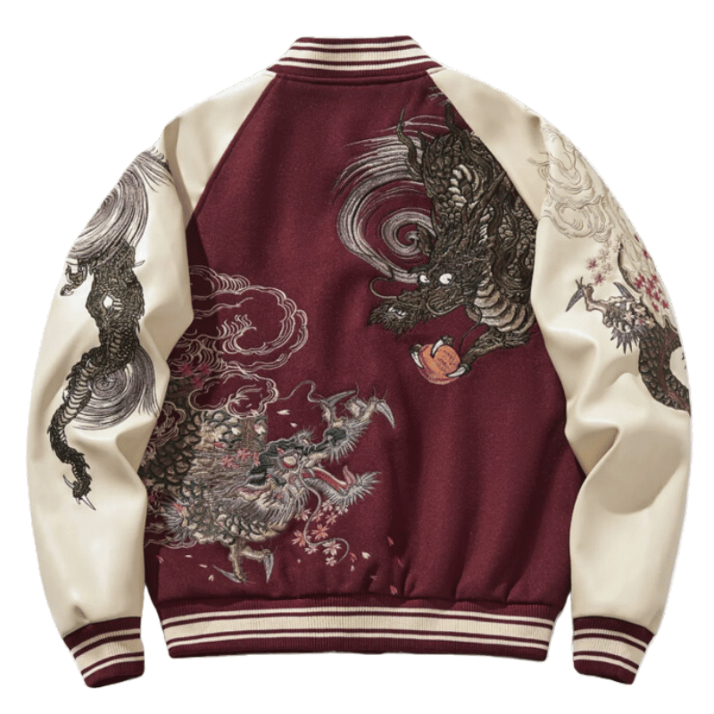Veste Dragon Bicolore Rouge 