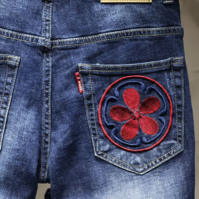 Short Jean Bleu Dragon