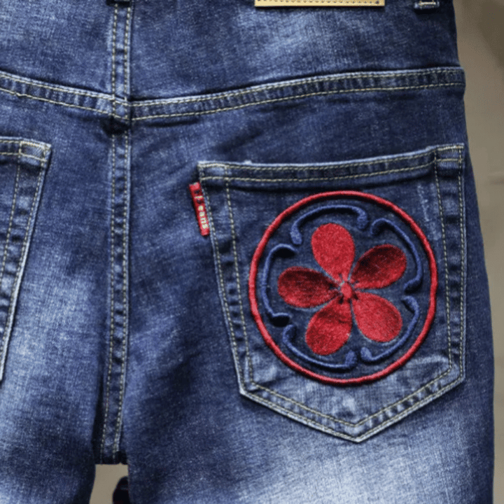 Short Jean Bleu Dragon
