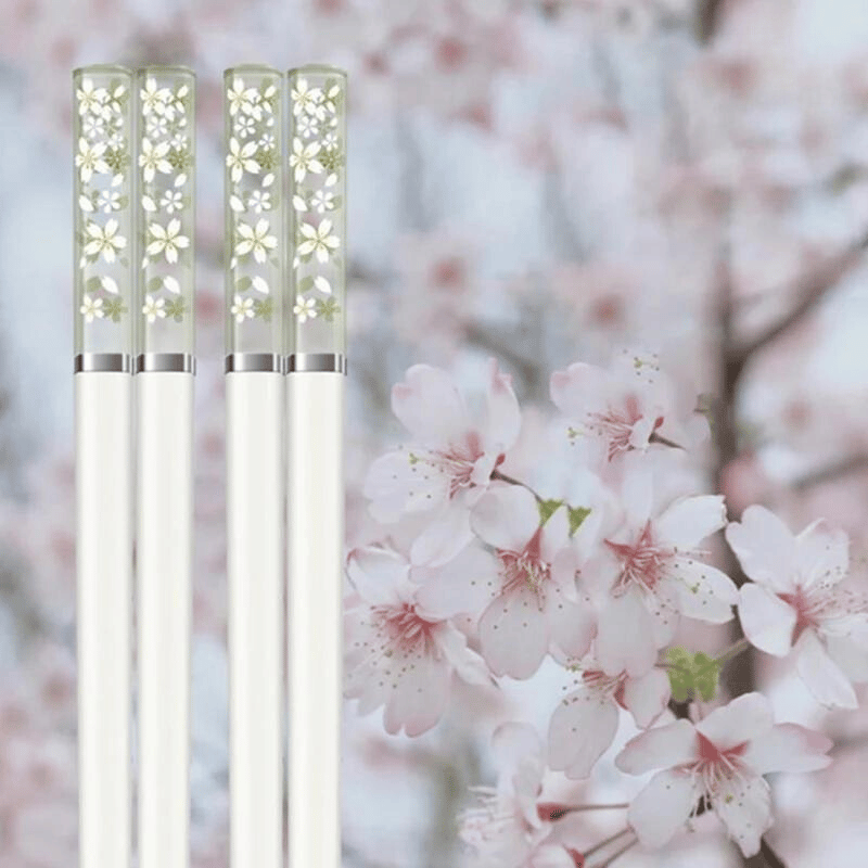 Baguette Sakura Transparent Blanc