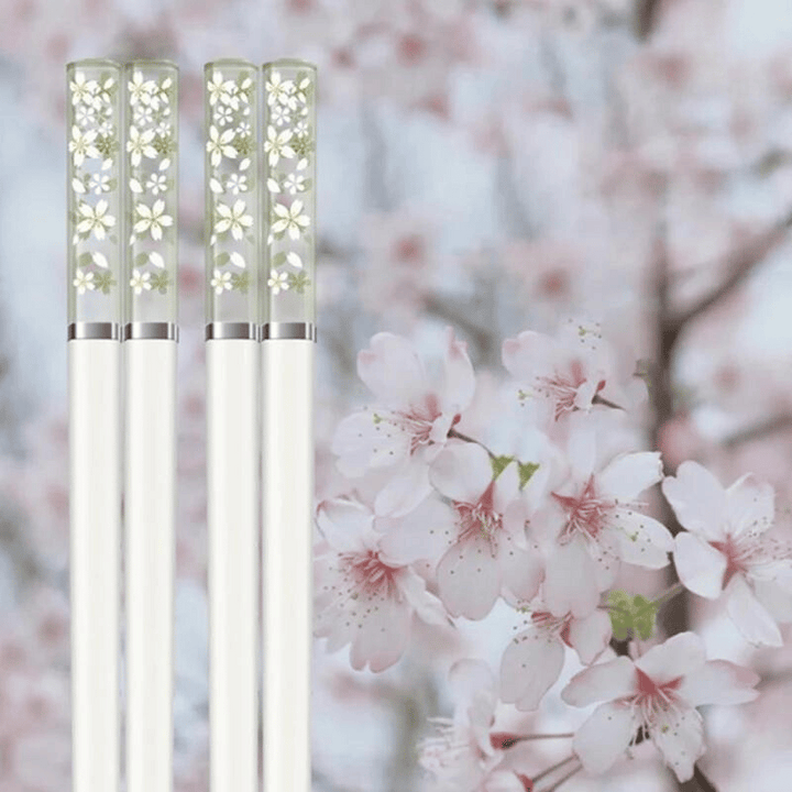 Baguette Sakura Transparent Blanc