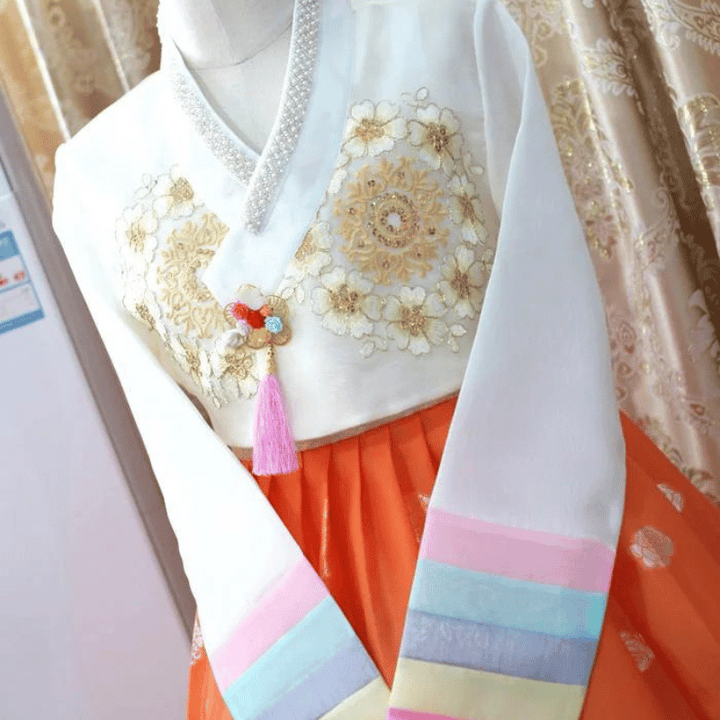 Hanbok Orange Femme
