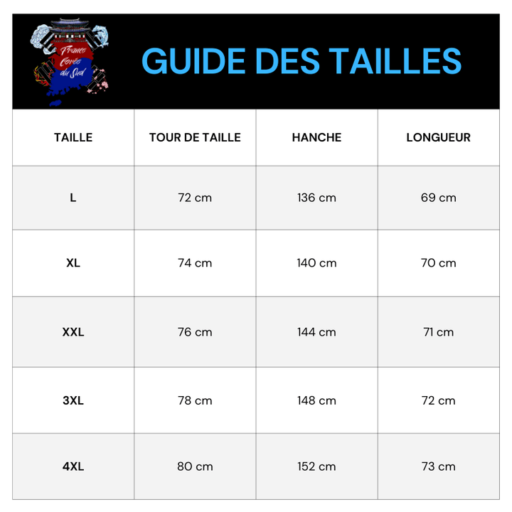 Tableau Tailles Pantacourt Lin Brodé