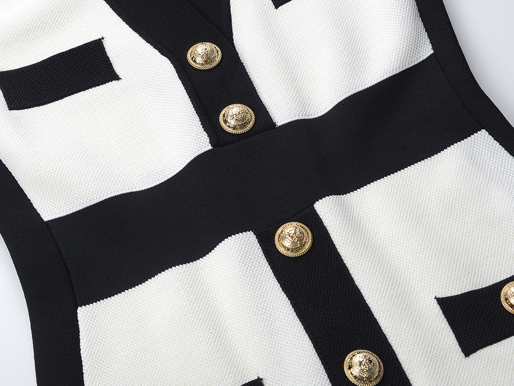 robe coréenne noir et blanc