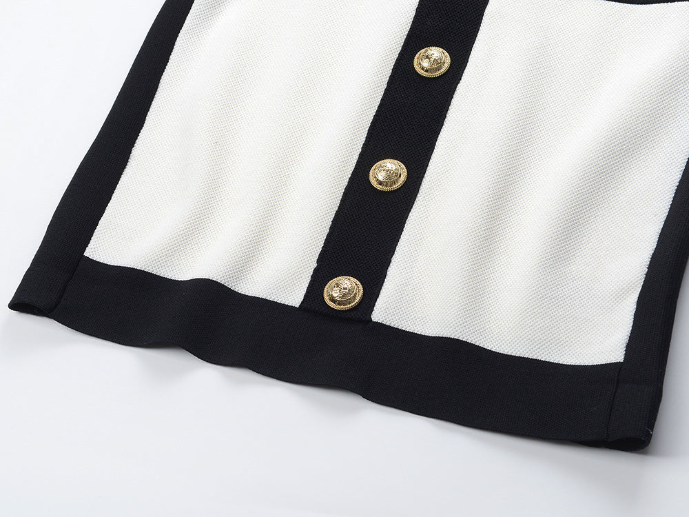 robe coréenne noir et blanc