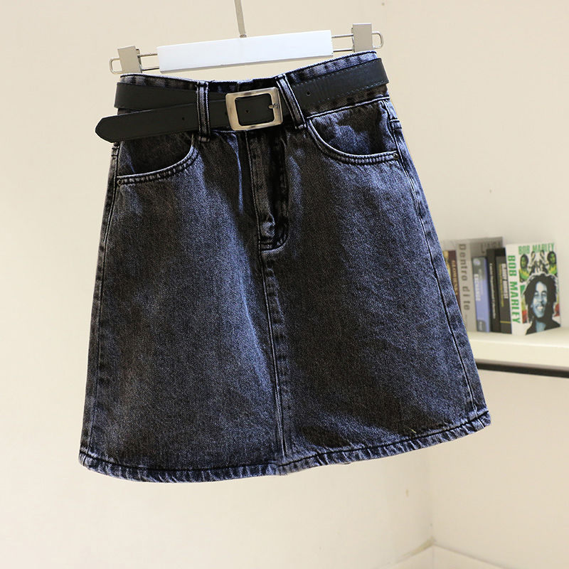 Jupe courte en denim style coréen