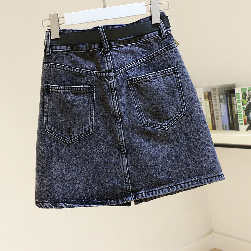 Jupe courte en denim style coréen