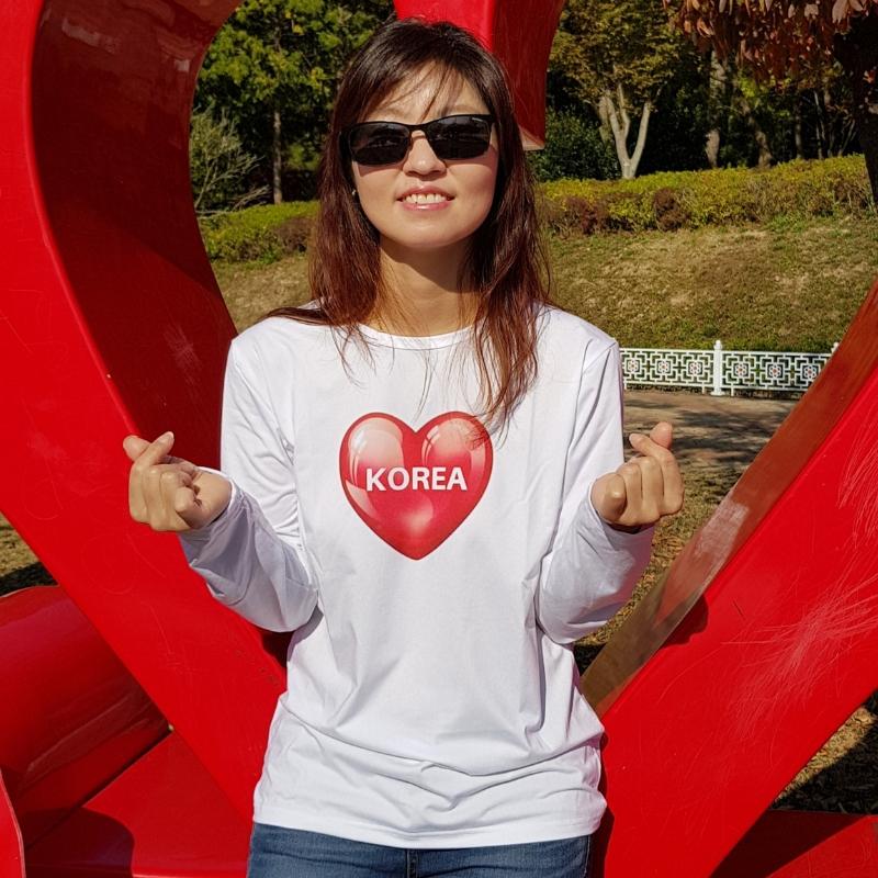 T Shirt Coeur Korea | France Corée du Sud