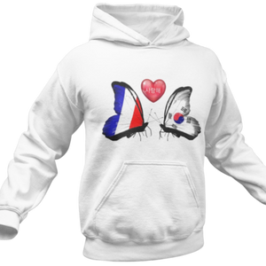 Sweat Drapeau Corée du Sud Papillon