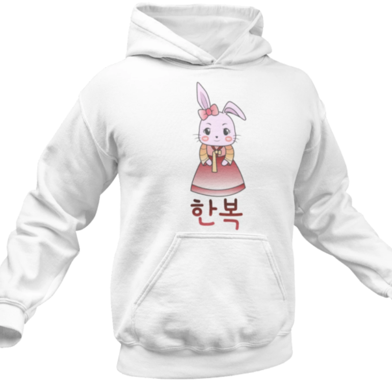 Hanbok Fille Sweat Blanc | France Corée du Sud