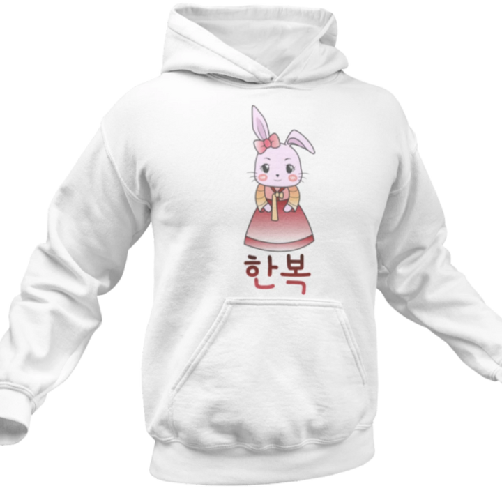 Hanbok Fille Sweat Blanc | France Corée du Sud