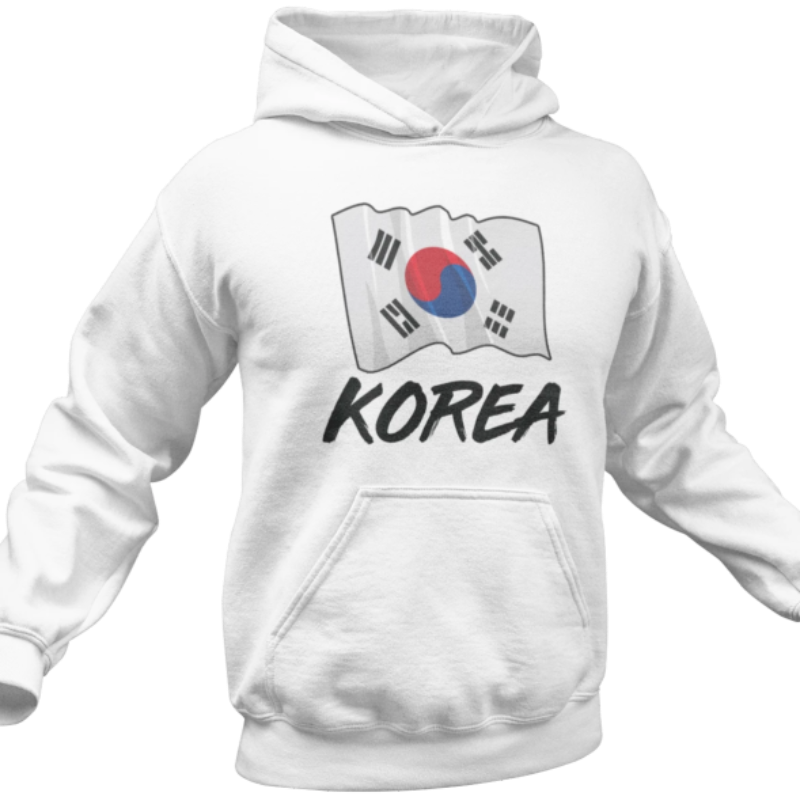 Sweat Drapeau Corée du Sud Blanc | France Corée du Sud