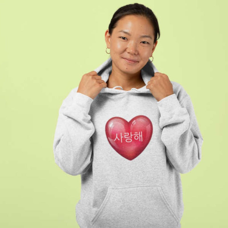 Je t'Aime en Coréen Sweat | France Corée du Sud 