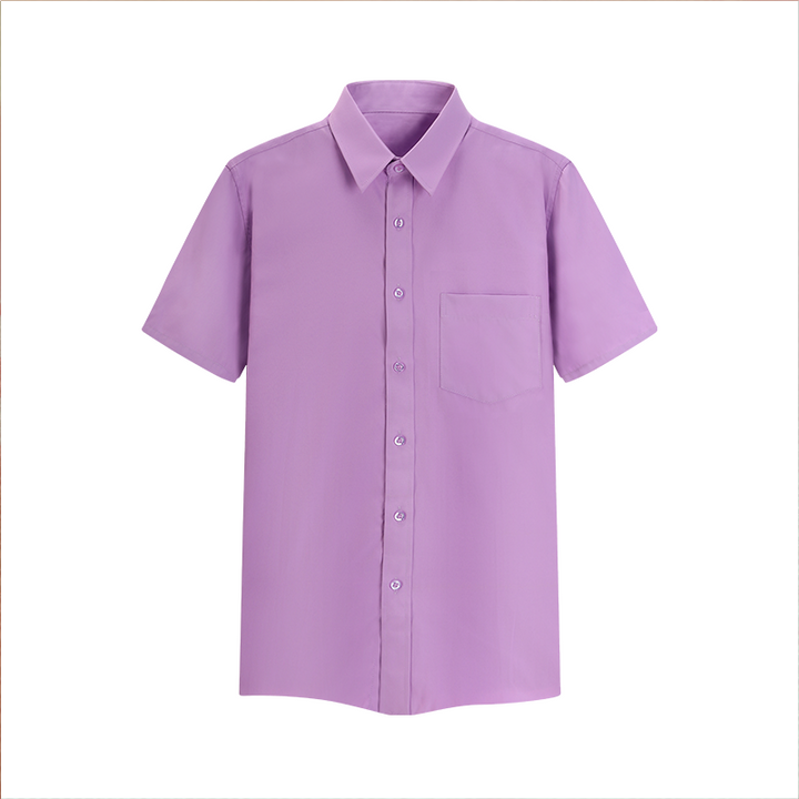 Chemise Lilas  Personnalisée Manches Courtes