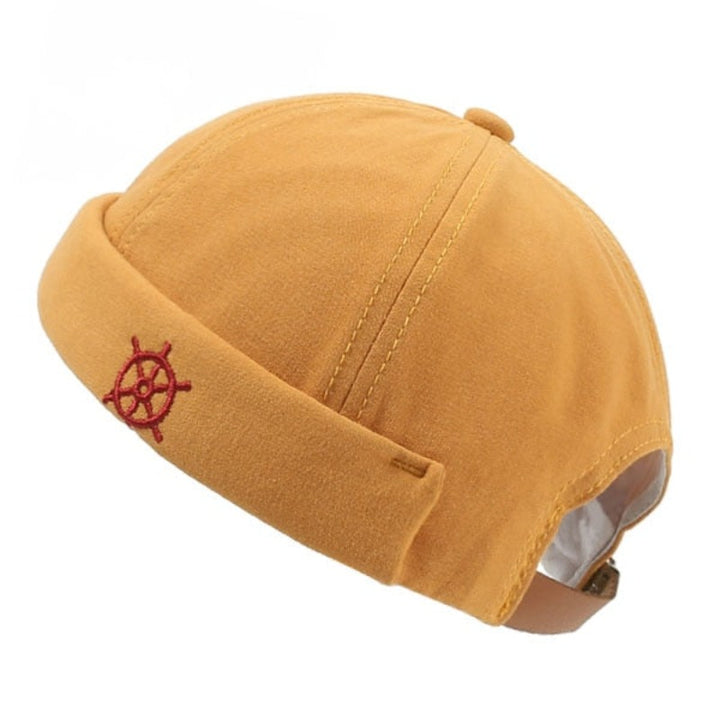 Bonnet Docker Marin Ancre Orange