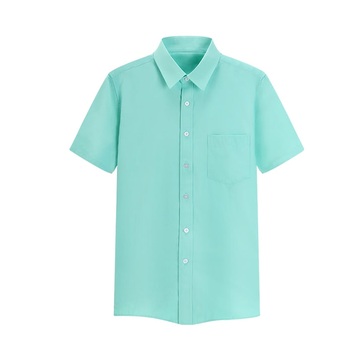 Chemise Vert d'Eau Personnalisée Manches Courtes