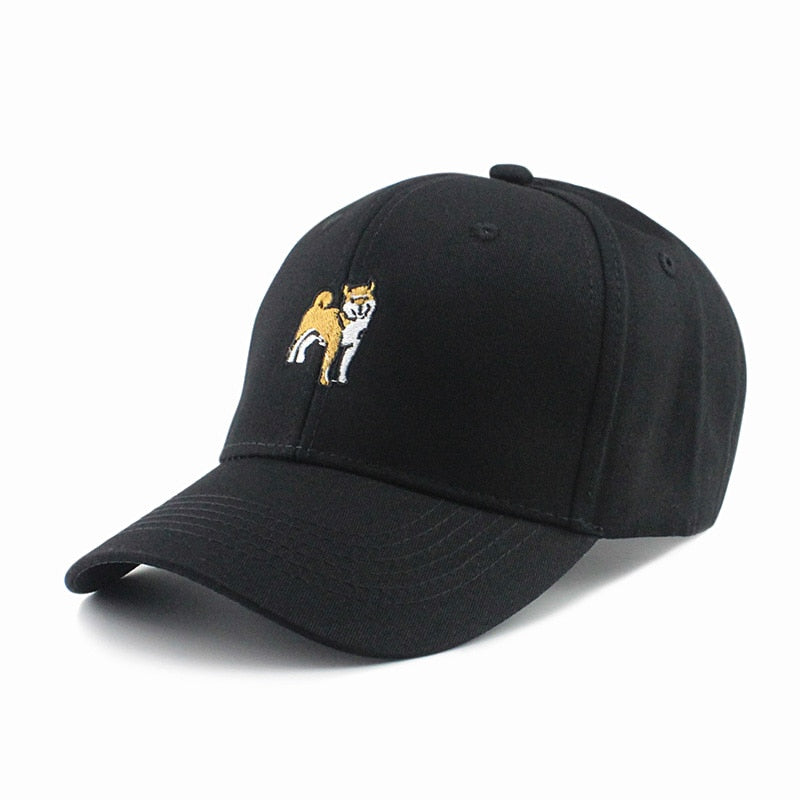 Casquette Chien Shiba Noir