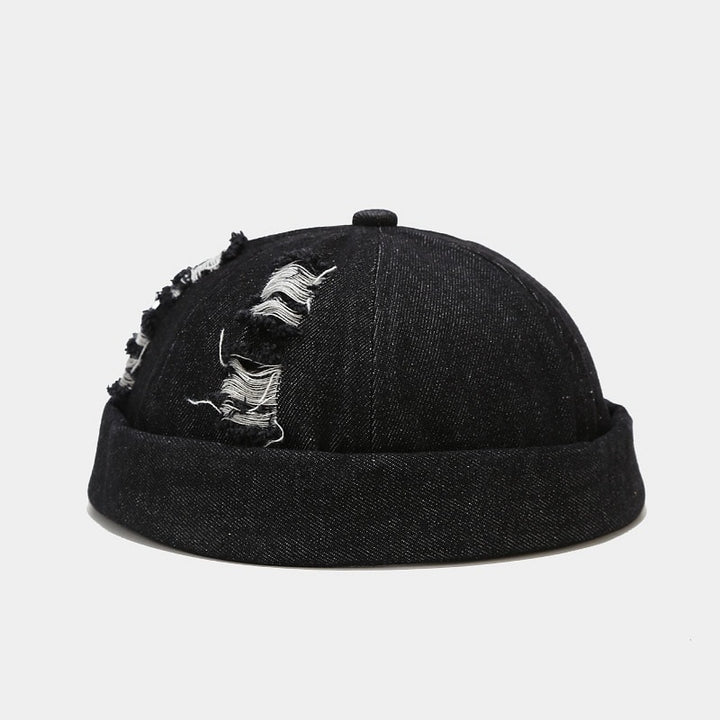 Bonnet Docker Troué Noir 